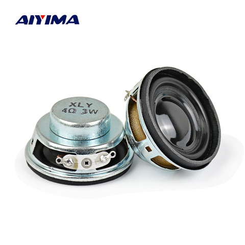 AIYIMA 2Pcs 40MM Portable Audio Speaker 1.5 Inch HiFi 4Ohm 3W Full Range Speaker For Bluetooth Loudspeaker DIY ► Photo 1/6
