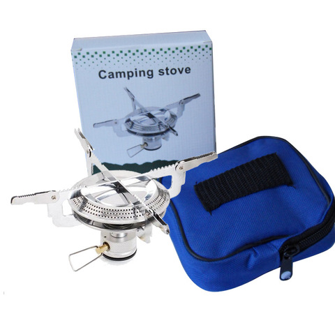 Poratable folding outdoor stove cookware gas burner camping stove for hiking picnic BBQ gas stove tank cooker furnace end ► Photo 1/3