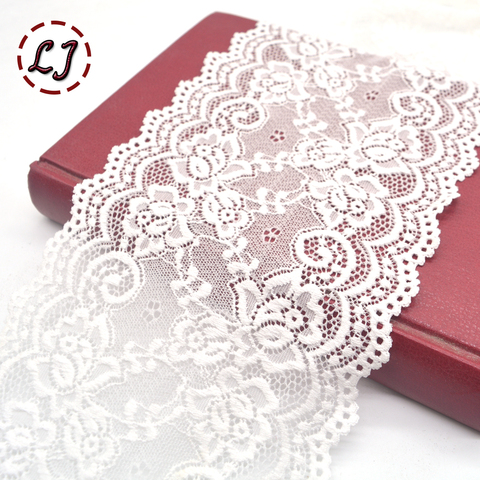 New 2yd/lot High Quality 16cm width Elastic Lace Trim ribbon for garment sewing crafts decoration lace handmade accessories DIY ► Photo 1/5