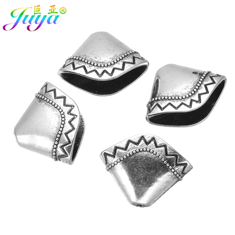 Juya 10pcs/lot DIY Antique Silver Color Bead Caps Accessories For Handmade Brushes Tassels Jewelry Making Supplies ► Photo 1/6