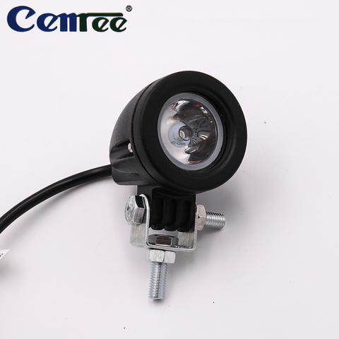 CENREE Led spotlights round 10W backup auxiliary lights fog lights roof lights motorcycle lights spotlight ► Photo 1/6