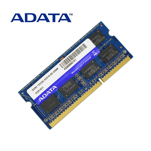 ADATA DDR3 1.5V 2GB 4GB 8GB 1333MHz Ram Memory SO-DIMM 204 Pin PC3-10600 For Lenovo ThinkPad SONY Acer SAMSUNG HP Laptop RAMs ► Photo 1/6