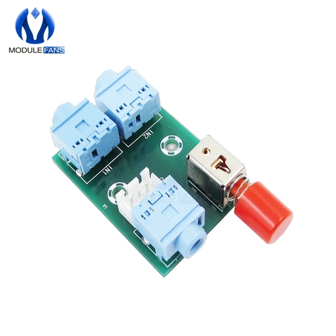 XH-M371 Audio Switching Module 3.5 Audio 2 into 1 Out Switch Switch Board Audio Socket Switch Diy Electronic PCB Board ► Photo 1/1