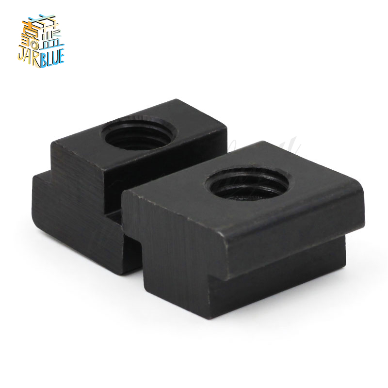 M16 Threads T Slot Nuts Black Oxide Finishing Metric T-slots In Machine Tool Tables 45 Steel T Slot Nuts 