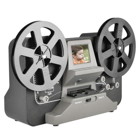 8mm & Super 8 Reels to Digital MovieMaker Film Scanner,Pro Film Digitizer Machine with 2.4