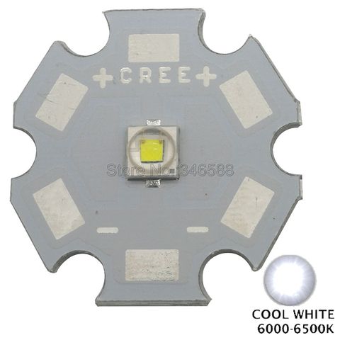 10pcs Cree XLamp XP-E2 XPE2 Cool White 6000K - 6500K 3W High Power LED Emitter Diode with 8mm /12mm /14mm /16mm /20mm PCB ► Photo 1/5