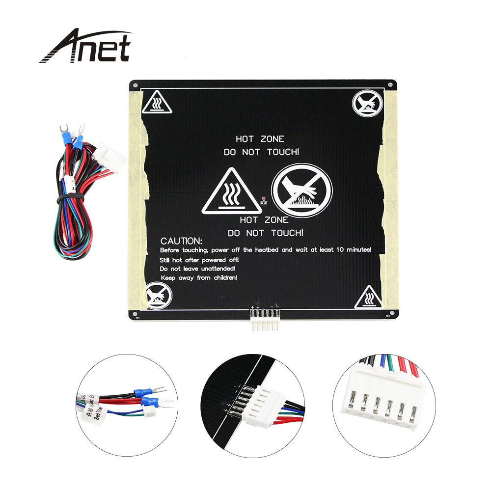 Buy Online Anet A6 A8 E12 Mk3 12v Hotbed Aluminum Heated Bed Upgraded From Mk2b Mk2a For Mendel Reprap I3 3d Printer Hot Bed Alitools