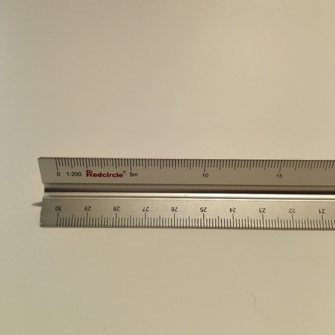 1 Pcs Tri-scale Precision Ruler 8930 Multifunction Foot Design