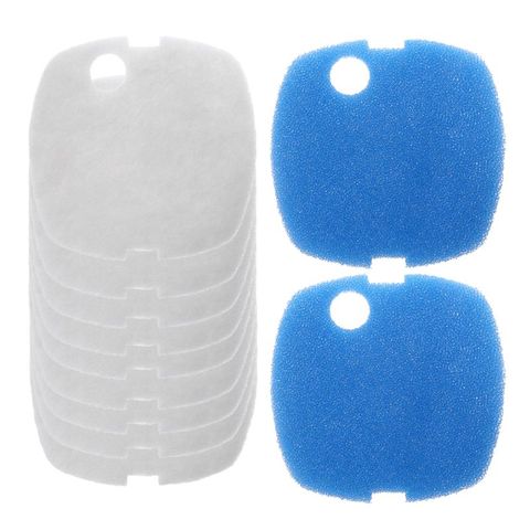 10pcs Aquarium Filter Pads for SUNSUN HW-302/505A Canister Filter Cask White+Blue Sponge Filter Pads ► Photo 1/6