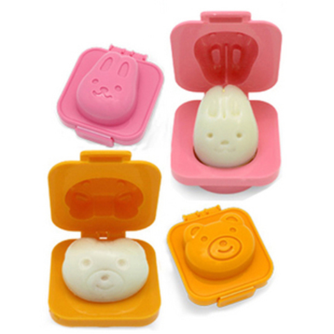 2pcs DIY Poached Egg Mold Boild Eggs Mould Poach Bentos Rice Food Dumpling Mould Moon Cake Jelly Mold Bear Bunny ► Photo 1/1