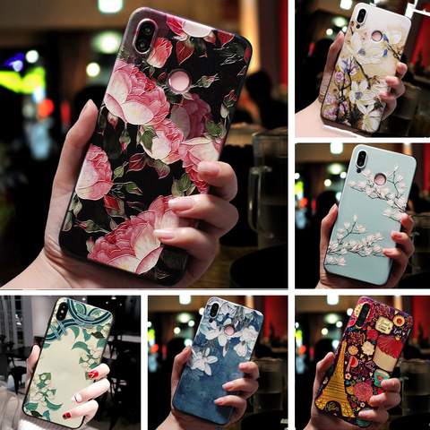 3D Relief Floral Phone Case For OPPO Realme X 3 pro 6 A5S A1K A3S F11 Pro RX17 neo A7 AX7 F9 F7 F5 A5 A9 2022 Case Silicon Cover ► Photo 1/6