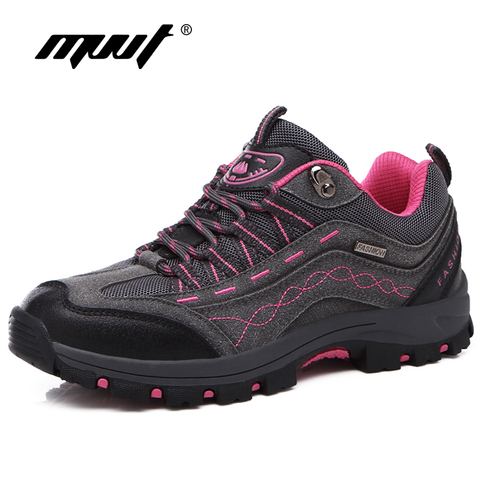 Quality Leather Unisex Men Outdoor Hiking Shoes Women Hiking Boots Winter Climbing Shoes Men Sneakers Breathable Trekking Shoes ► Photo 1/6