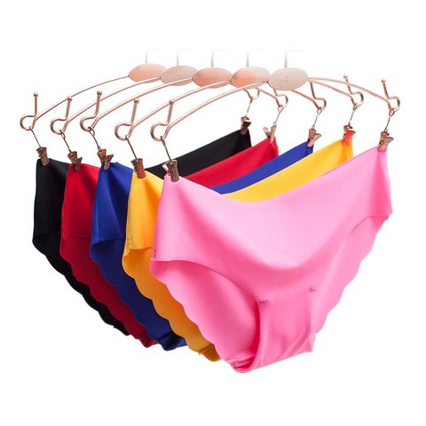 Women Panties Underwear Ultra-thin Viscose Seamless Briefs For Women's Comfort low-Rise Ruffles Sexy Lingerie Summer New Hot ► Photo 1/6