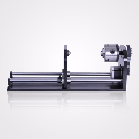 CNC Router Rotary Axis Rotary Attachment for CO2 Laser Engraving Cutting Machine with 80mm Tailstock A-Axis ► Photo 1/6