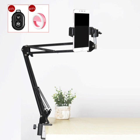 Photography Phone Clip Bracket+Suspension Arm Stand Clip Holder and Table Mounting Clamp Pop Kits for Live Show Shooting Video ► Photo 1/6