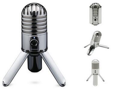 Original Samson Meteor Mic Studio Recording Condenser Microphone Fold-back Leg with USB Cable Carrying Bag for computer ► Photo 1/6