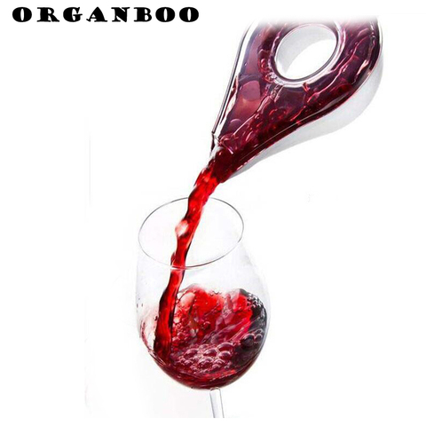 ORGANBOO 1PC Bar Accessories Mini Portable Red Wine Aerator Bottle Topper Pourer Aerating Decanter Pour Filter ► Photo 1/6