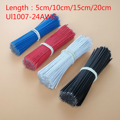 100PCS/LOT Tin-Plated Breadboard PCB Solder Cable Fly Jumper Wire Cable Tin Conductor Wires 24AWG 5cm/10cm/15cm/20cm ► Photo 1/2