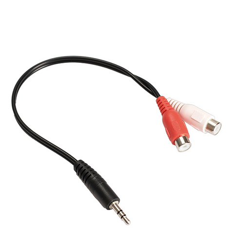 3.5mm Jack Male to 2 RCA Female Jack RCA Stereo Audio Cable Converter Adapter High Quality ► Photo 1/6