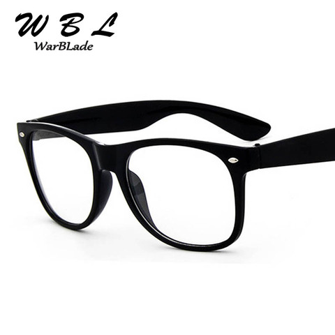 WarBLade 2022 Fake Glasses New Design Crystal Clear Frame Transparent Frame  Eyeglasses Square Eye Spectacle Clear Lens ► Photo 1/6
