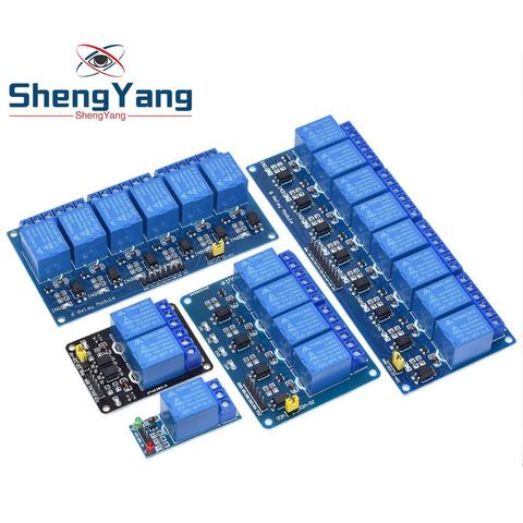 1pcs ShengYang 5V 12V 24V 1 2 4 8 channel relay module with optocoupler Relay Output 1 2 4 8 way relay module for arduino diy ► Photo 1/6