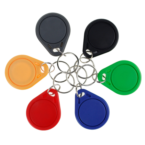 10pcs RFID keytags 13.56 MHz rfid key fobs keychains NFC tags ISO14443A MF Classic® 1k nfc access control keycard token ► Photo 1/6