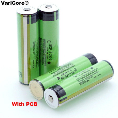 2022 100% New secure Original NCR18650B 3400mAh 18650 Rechargeable Battery with PCB 3.7v for Flashlight batteries ► Photo 1/6