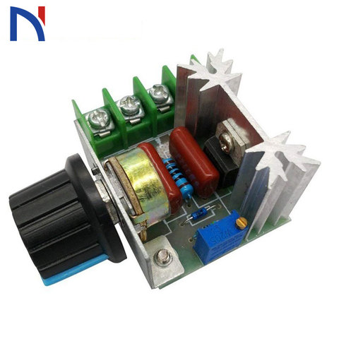 Pwm Ac Motor Speed Control Controller 2000w(max) Scr Voltage Regulator Adjustable 50-220v 25a Led Dimmers ► Photo 1/6