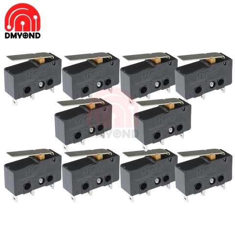10PCS Tact Switch on off KW11-3Z  3PIN 3pins 3P 5A 250V Microswitch Buckle New ► Photo 1/6