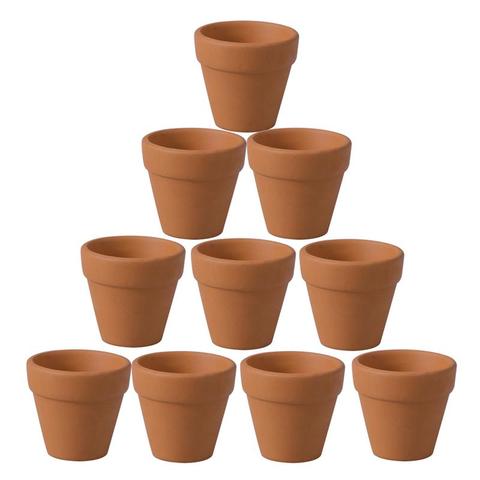 10Pcs 4.5x4cm Small Mini Terracotta Pot Clay Ceramic Pottery Planter Flower Pots Succulent Nursery Pots Great For Plants Crafts ► Photo 1/6