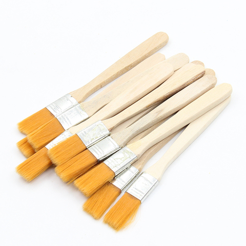10pcs BGA Solder Flux Paste Brush With Wooden Handle Reballing Tool ► Photo 1/4