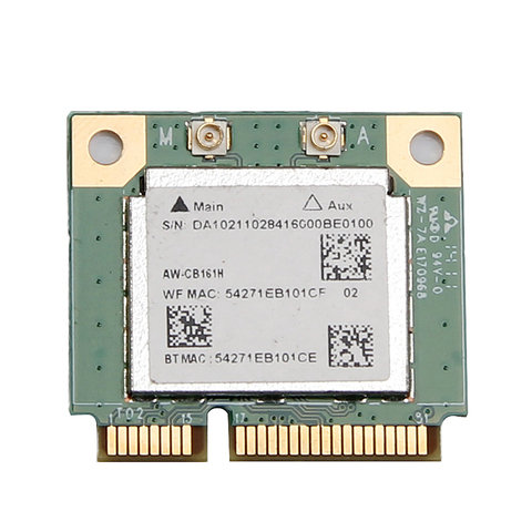 Dual Band Realtek RTL8821 AW-CB161H Wifi Wlan Card Bluetooth 4.0 Combo Wireless Half Mini PCI-E Adapter 433Mbps 802.11ac ► Photo 1/5