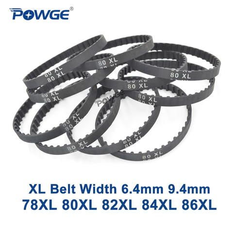 POWGE XL Timing belt 78/80/82/84/86 Width 6.4mm 025 9.4mm 037 Teeth 39 40 41 42 43 Synchronous Belt 78XL 80XL 82XL 84XL 86XL ► Photo 1/6