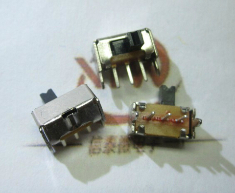 10 Pieces 3 Pin PCB 2 Position 1P2T SPDT Miniature Slide Switch Side Knob SK12D07VG3 ► Photo 1/1
