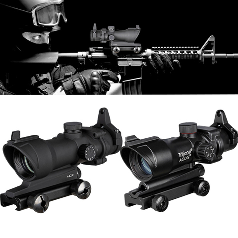 Trijicon ACOG 1X32 Red Dot Sight Optical Rifle Scopes ACOG Red Dot Scope Hunting Scopes With 20mm Rail for Airsoft Gun ► Photo 1/6