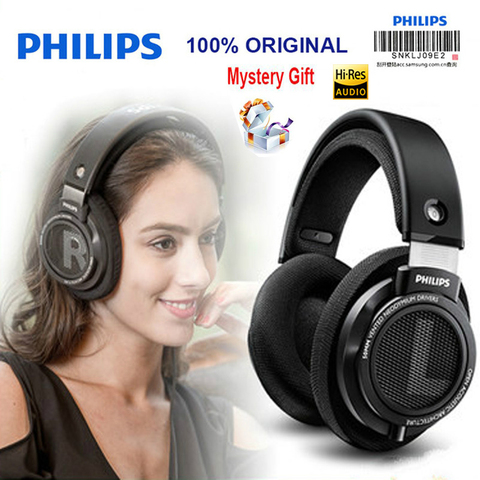 Original Philips headset SHP9500 Professional Headphones 3.5mm Wired 3 meter long earphones for huawei Xiaomi MP3 ► Photo 1/6
