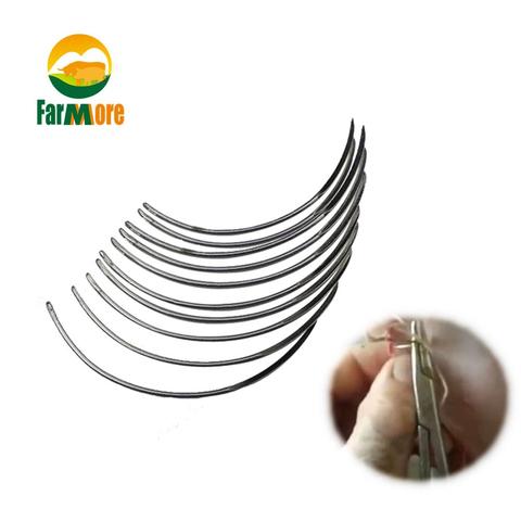 10 Pcs Veterinary Suture Needle Surgical Needle Pig Cattle Sheep Poultry Beast Medical Tool Veterinary Equipment Livestock Tools ► Photo 1/6