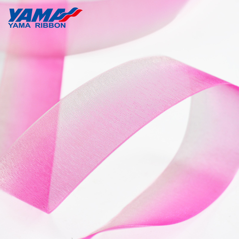 YAMA Polyester Ombre Organza Ribbon 9 13 16 19 22 25 38mm 200Yards/roll 3/8 - 1.5 inch Hand made Silk Ribbons for Crafts DIY ► Photo 1/6