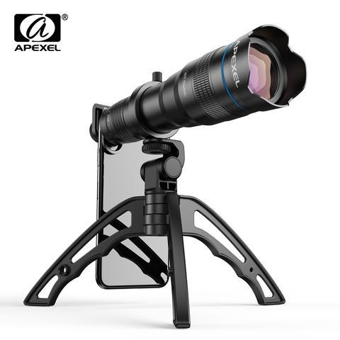 APEXEL HD 36x telephoto zoom lens monocular+selfie tripod for iPhone Samsung other smartphones Travel Hunting Hiking Sports ► Photo 1/6