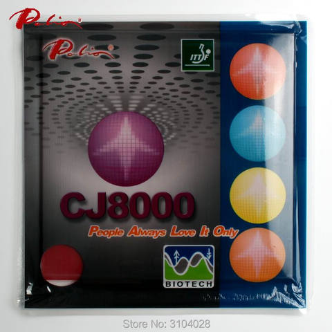 Palio official long term CJ8000 36-38 table tennis rubber BIOTECH technilogy fast attack with loop sticky  table tennis racket ► Photo 1/6