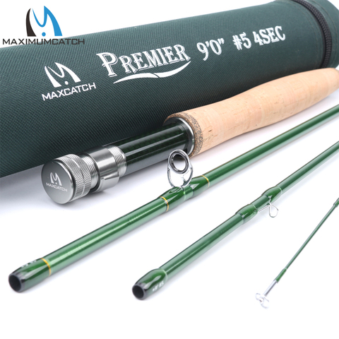 Maximumcatch 3-12wt 2.7M Fly Fishing Rod Portable 4section Carbon Fiber Fast Action Fly Rod With Cordura Tube Bass Fishing Pole ► Photo 1/6
