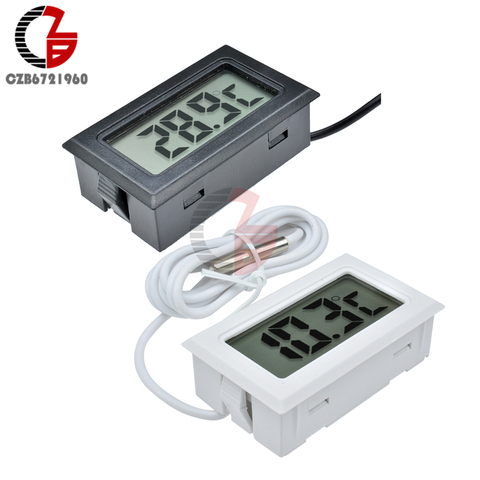 1 3 5 Meter Sensor Probe LCD Digital Thermometer Car Fridge Refrigerator Freezer Aquarium Temperature Detector Monitor Tester ► Photo 1/6