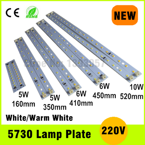 220V LED Tube 5W 6W 8W 10W 5730smd LED PCB With Epistar Chip integrated IC Driver Warm White Aluminum Plate - Price history & Review | AliExpress Seller -