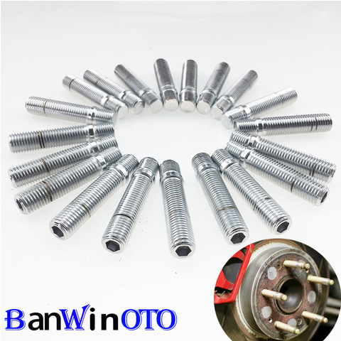 20 pcs/set Extended Wheel Studs Conversion Tall Lug Bolts / Screw Adapter Kit(M12x1.25,M12x1.5,M14x1.25,M14x1.5) Free Shipping ► Photo 1/6