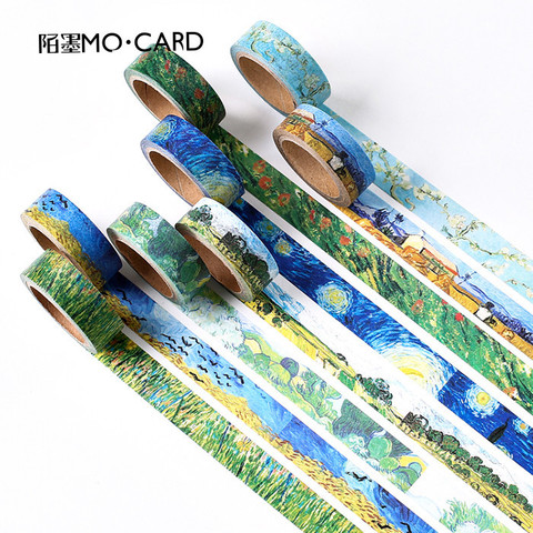 1 pcs Washi Tapes DIY Van Gogh Painting paper Masking tape Decorative Adhesive Tapes Scrapbooking Stickers Size 15 mm*7m ► Photo 1/6