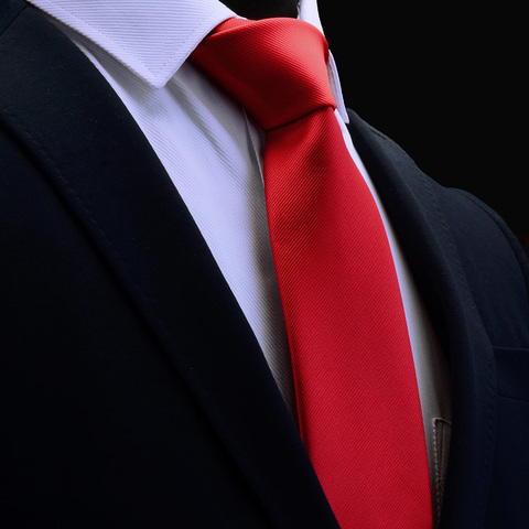 Ricnais New Arrival Classic Mens Tie Silk 8cm Formal Necktie Solid Gold Red Yellow Ties For Man Business Wedding Gift Party ► Photo 1/6