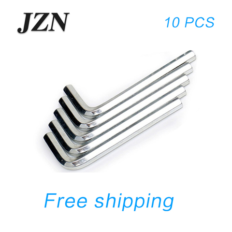 Free shipping ( 10 PCS )  Nickel-plated Allen wrench 1.5 / 2 / 2.5 / 3/4/5/6/8/10/12/14/16/17 / 19mm ► Photo 1/6