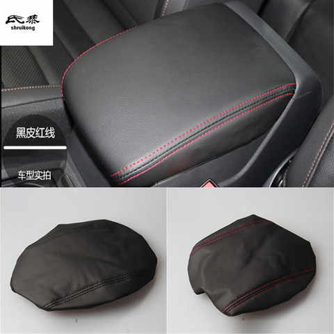 Free shipping 1set for 2016-2022 Volkswagen VW GOLF SPORTSVAN PU leather car accessories armrest box protection cover ► Photo 1/1