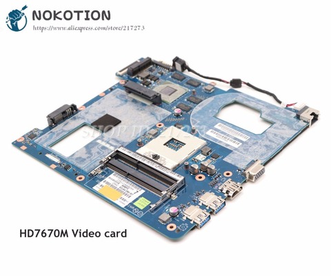 NOKOTION QCLA4 LA-8861P MAIN BOARD For Samsung NP350 NP350V5C 350V5X Laptop motherboard BA59-03397A DDR3 HD7670M Video card ► Photo 1/6