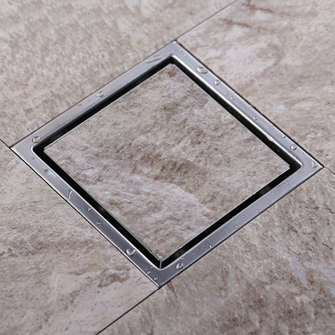 Free shipping Tile Insert Square Floor Waste Grates Bathroom Shower Drain 110 x 110 or 150x 150MM,304 Stainless steel ► Photo 1/1